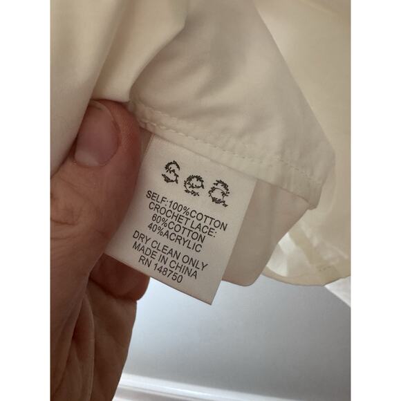 Sea Rylee Crochet Trim Top, White Womens Size XS NWT $275 - Picture 13 of 13